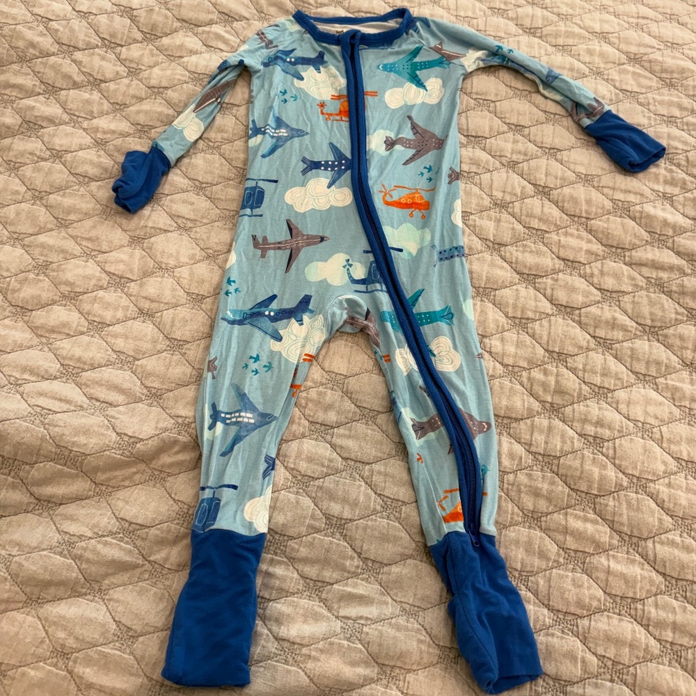 Little sleepies airplane pajamas